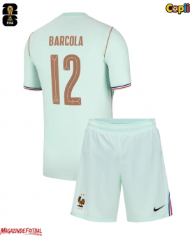 Franța Bradley Barcola #12 Echipament de Fotbal Replică Mondial 2026 Copii Deplasare (+ Șorturi)